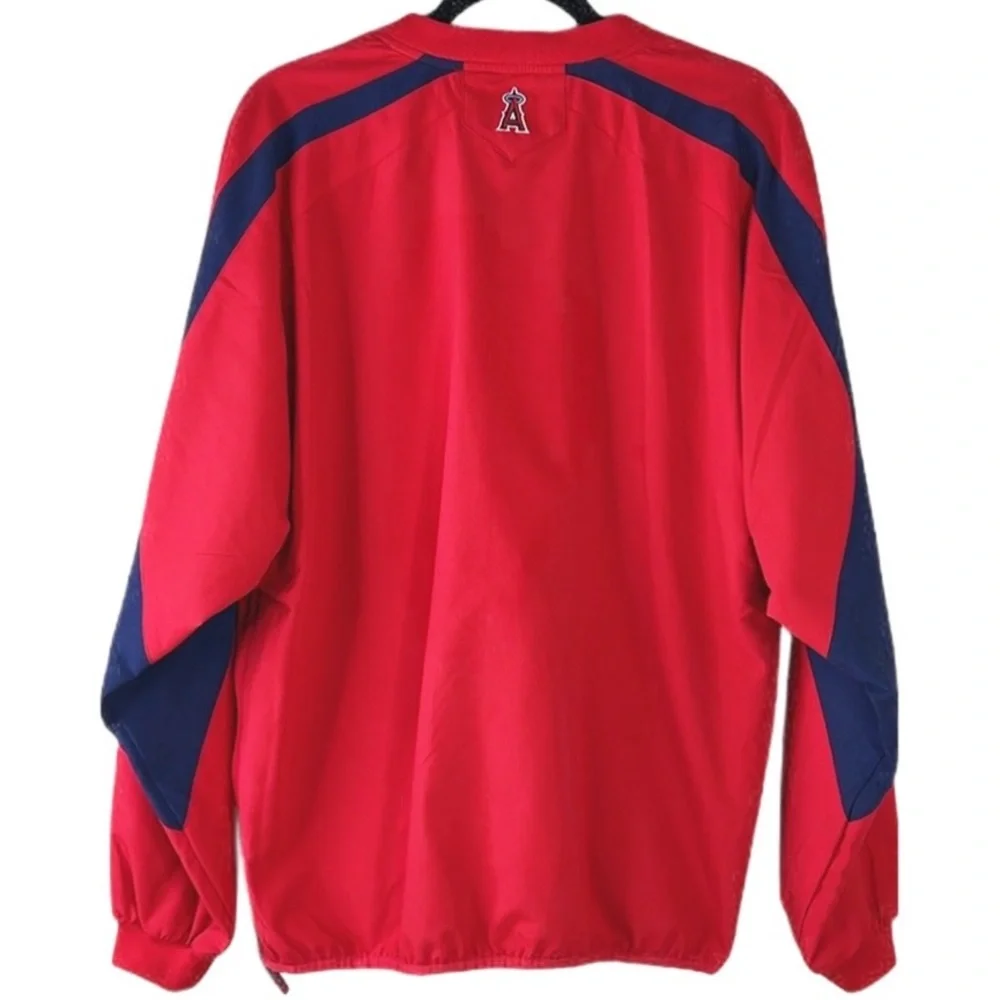Mens MLB Los Angeles Anaheim Angeles Baseball ⚾️ Pullover Windbreaker M - Picture 7 of 13